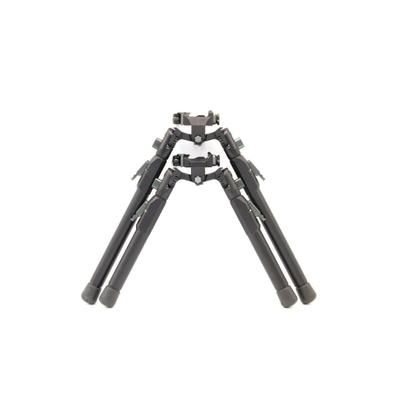 Tier One Tactical Bipod - Aluminum Pan/Tilt Picatinny 7in Black T1BTAPP180