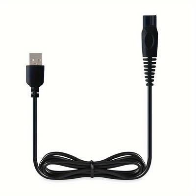 TEMU 1pc Multi-use Usb Data Cable For Electric Grooming Tools - Perfect For Foot Removers, Hair Removers, Razors, And Clippers