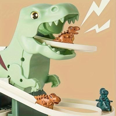 TEMU Dinosaur Climbing Slide Toy, With 3 Dinosaur Cars, Dinosaur Themed Game Experience For As Gift