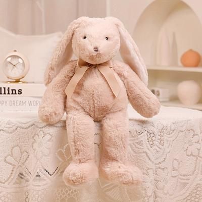 TEMU 30cm/11.81in Easter Rabbit Plush Toys Soft Bunny Doll, Stuffed Animal Rabbit Toy For Children, Doll Birthday Gift Valentine's Day Gift Home Decor Christmas, Gift