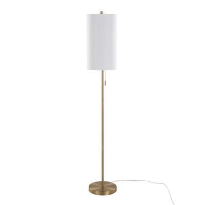 Bounty 62" Metal Floor Lamp by Lumisource in Gold White