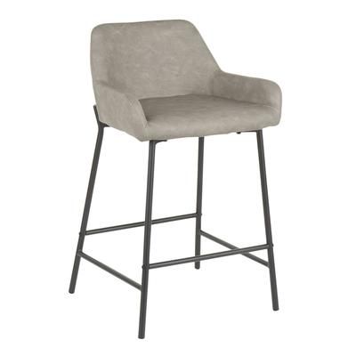 Fuji Counter Stool - Set Of 2 by Lumisource in Black Grey