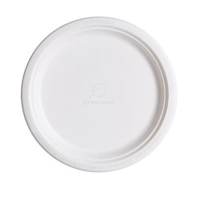 Eco Products EP-P005 WorldView 10" Round Disposable Plate - Molded Fiber, White