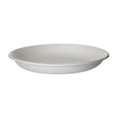 Eco Products EP-SCR9NFA 9" Round Vanguard WorldView Take-Out Container - Molded Fiber, White