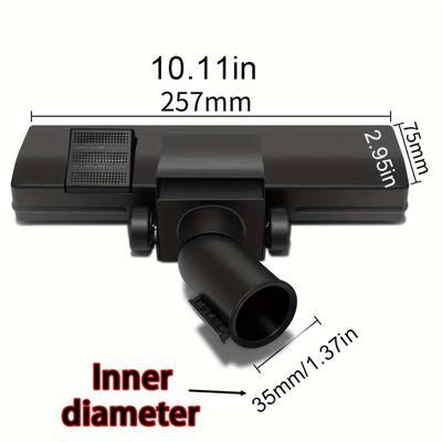 TEMU 1pc Vacuum Cleaner Floor Nozzle, Black 32- Base Laminate Universal Useful Things For Kitchen Parts Accessories, Household Supplies