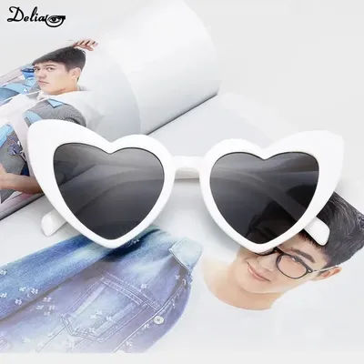 Heart Shaped Sunglasses UV Protection Sun Glasses Fanshion Women Love Heart Sunglasses Photo Props Party Decor Christmas Gift