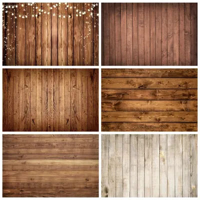 Rustic Brown Wooden Background for Photography Retro Wood Board Wedding Baby Shower Birthday Kids Portrait Pet Photo Background