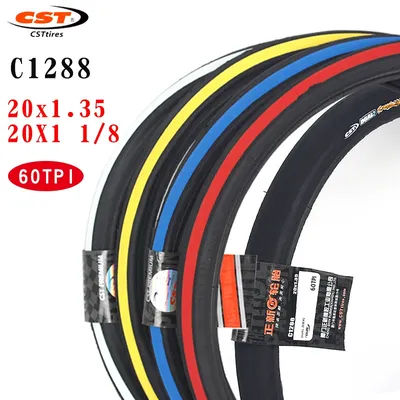 CST Bicycle tires 20inch Color tire C1288 20*1.35 Bicycle accessories 451 20x1 1/8 small wheel diameter folding bicycle tire