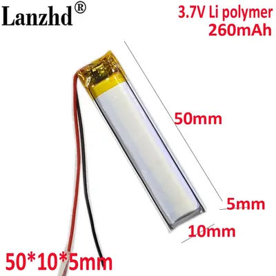 551050 551053 561150 601050 701050 For Bluetooth headset 260mAh instrument battery toy Bluetooth headset LED battery