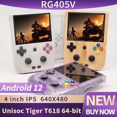 Anbernic RG405V Video Handheld Game Console 4" IPS HD Touch Screen Android 12 System T618 64-bit Wifi Portable Retro Game Player