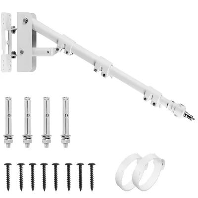 Selens White Wall Mount Light Stand Boom Arm Photo Studio Kits Wall Bracket Photography Accessories For Ring Light Live Stream