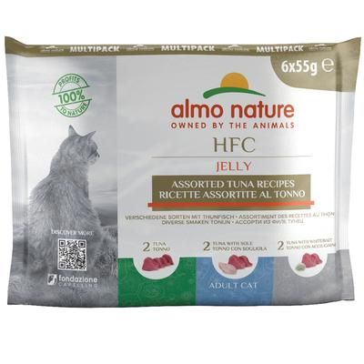 24x55g Tuna Mixed Pack in Jelly Pouches Almo Nature Classic Wet Cat Food