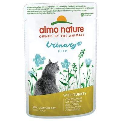 12x70g Turkey Holistic Urinary Help Almo Nature Pouches