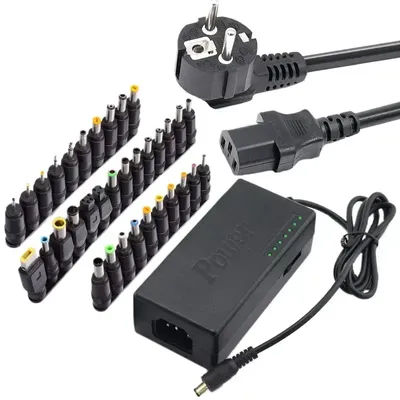 1set/34Pcs Universal Power Adapter 96W 12V To 24V Adjustable Portable Charger for Dell Toshiba Hp Asus Acer Laptops Eu-Plug