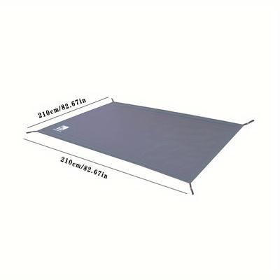 TEMU Versatile Camping Picnic Mat With Tent Footprint - Durable Oxford Cloth, Sunshade Canopy Ground Sheet, Thick And Lightweight For Hiking And