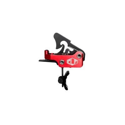 Elftmann Tactical Apex Pro AR-15 Curved Adjustable Trigger Black Shoe Anodized Red APEXPROBC
