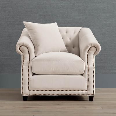 Farah Lounge Chair - Latte Crypton Jennie Performance Fabric - Frontgate