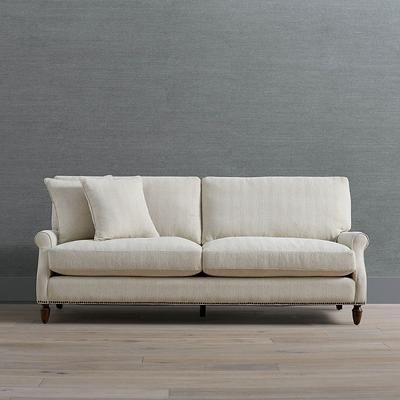 Kahli Sofa - Chocolate Brown Beatrix Fabric, 84" Standard - Frontgate