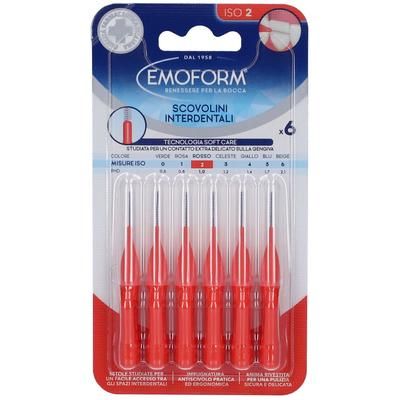 Emoform Scovolini Interdentali Rosso Misura ISO 2 1 pz Spazzolino da d
