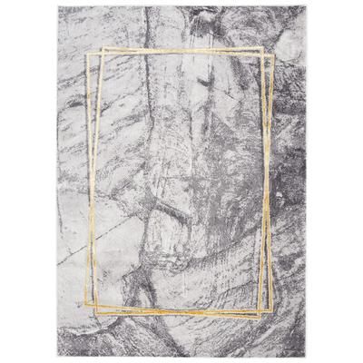 Tappeto soggiorno grigio oro astratto marmo 140x200