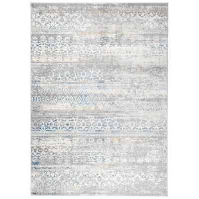 Tappeto da soggiorno vintage blu grigio crema 140x200