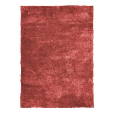Tappeto a pelo lungo Wooly in argilla rossa 160x230