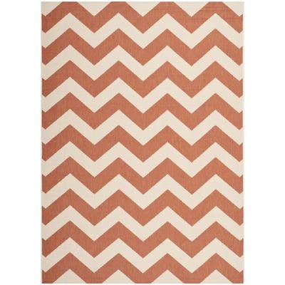 Tappeto Arancione/Beige 160 X 231 cm