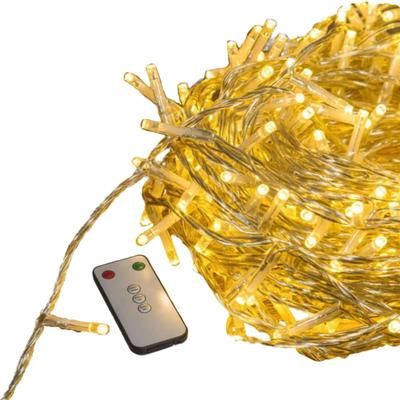 Catena led, Luce Calda e Cavo Trasparente 1500led-105 mt