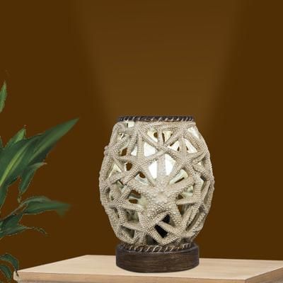 10" Cream Resin Uplight by Martin Richard in Cream