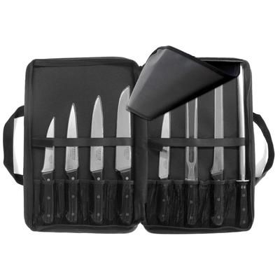 Set di 8 coltelli da cucina in nero