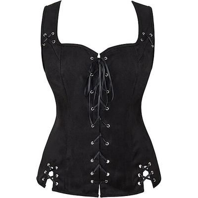 Retrò Vintage Medievale Rinascimento Corsetto Pirata Vichingo Elfico Costume Per donna Celtico Costumi da pirata Fantasia Halloween Carnevale Mascherata Casual Quotidiano LARP Fiera Rinascimentale