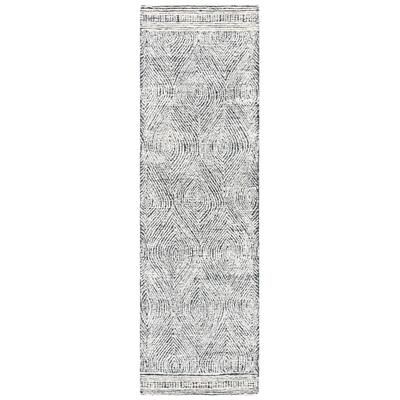 Tappeto Lana Avorio/Antracite 69 X 183 cm