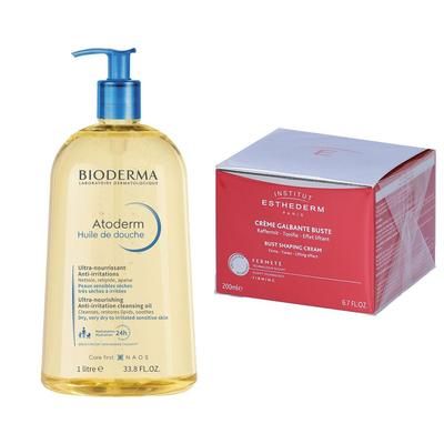 Bioderma Atoderm Olio da Doccia + Institut Esthederm Crema Seno 1 pz S