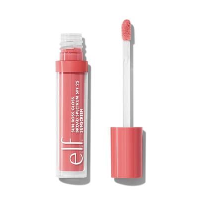 e.l.f. Cosmetics Sun Boss Gloss SPF 25 In Blush Much? - Vegan and Cruelty-Free Makeup