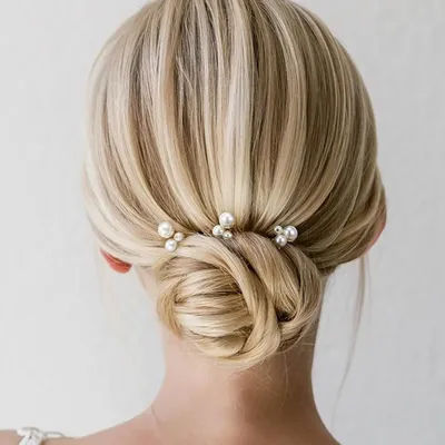 3pcs Luxury U-shaped Hairpin For Women Bridal Pearl Hair Clip Pins Bride Hair Accessories DIY Wedding Hairstyle Design Tools Gif