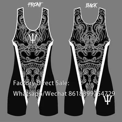 Sleeveless Wrestling Singlet Boxing Skinsuit Weightlifting Clothing Swimwear Bodysuit Gym Training Running Suit Lion Tights K