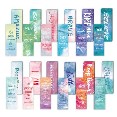 12 Pcs Inspirational Bookmarks for Women Men, 12 Styles Encouraging Bookmarks for Students, Positive Bookmarks .
