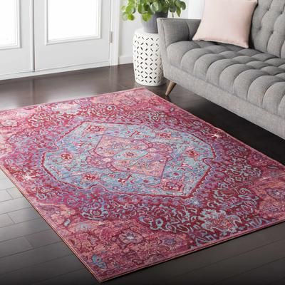 Wedgefield 20" Square Modern Mauve Throw Pillow - Boutique Rugs