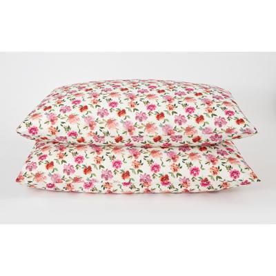 Mix and Match Pillowcase by BrylaneHome in Rose Ditsy Floral (Size STAND)