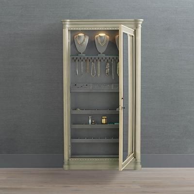 Etienne Jewelry Storage Mirror with Lock - French Patina - Frontgate