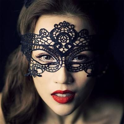 Europa e america moda temperamento elegante sexy maschera per il viso in pizzo nero per le donne ragazze amante data regalo gioielli per feste