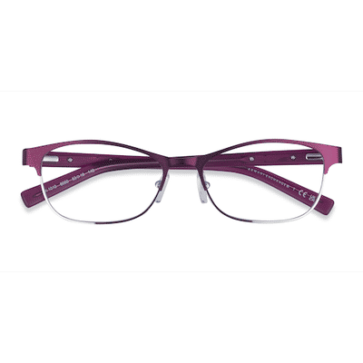 Female s horn Shiny Purple Silver Metal Prescription eyeglasses - Eyebuydirect s Armani Exchange AX1010