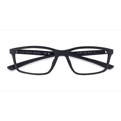 Unisex s rectangle Matte Black Eco Friendly,Plastic Prescription eyeglasses - Eyebuydirect s Armani Exchange AX3108U