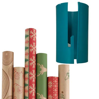 Kraft Paper Roll Slitter Cutter Lightweight Manual Corner Rounder Portable ABS for Birthday Holiday Crafting Wrapping Paper
