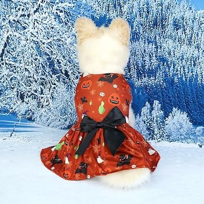 Cane Gatto Vestito Carino Casual Traspirante Morbido Lavabile Confortevole Halloween Casual Quotidiano Abbigliamento per Cani for Bichon Frisé Volpino di Pomerania Cucciolo Papillon Piccolo