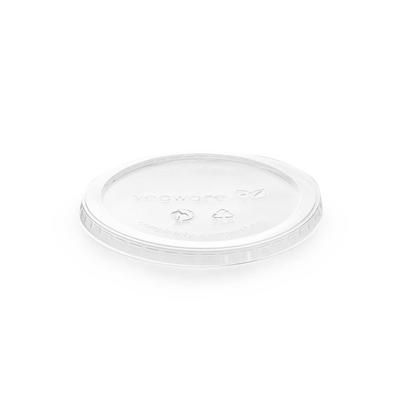 Vegware VDC-120H Lid for 8 to 32 oz Deli Containers - PLA, Clear