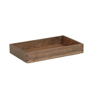 Cal-Mil 23106-12203-78 Rectangular Display Tray - 12" x 20" x 3", Walnut, Brown