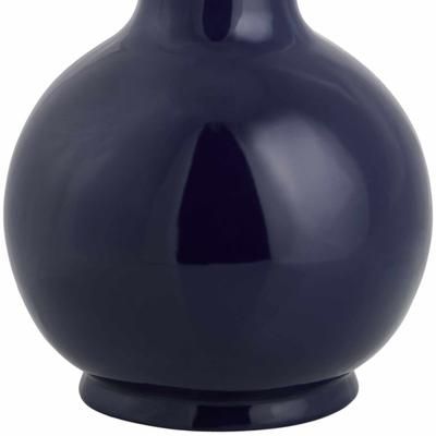 Pojezerje 22"H x 15"W x 15"D Rustic Navy/White/Translucent Table Lamp - Boutique Rugs