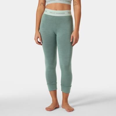 Helly Hansen Women's Lifa Merino Midweight 3/4 Ski Trouser Green L