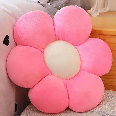 New Born Baby Girls Children Playmate Cushion Lifelike Flower Shaped Mat Plush Toys Stuffed Soft Plant Flowers Plush Pillow